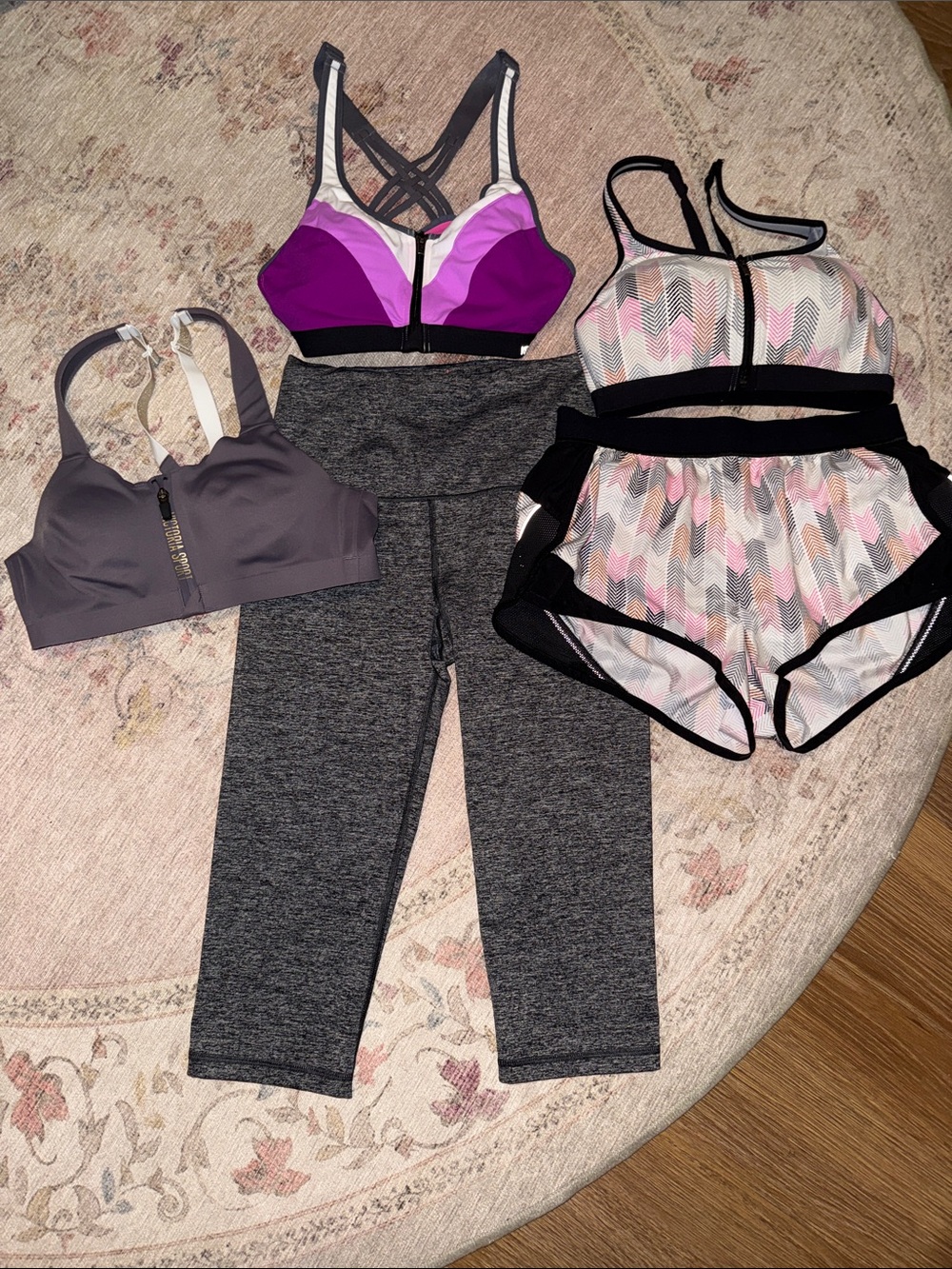 VSX Victoria's Secret Activewear lot Sports bras shorts leggings Kerastase tote